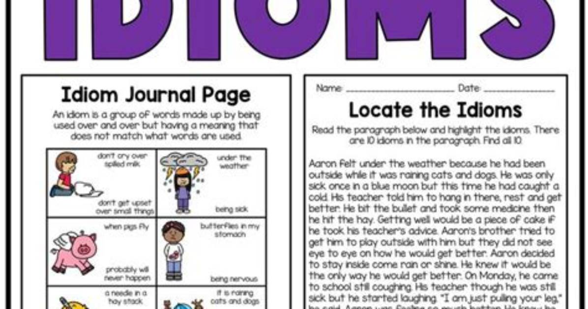 Idiom Figurative Language