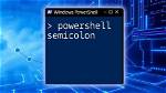 If Powershell Command Separator Is; (Semicolon), Why Does "Date; Dir" Make Dir Output Extra Details?