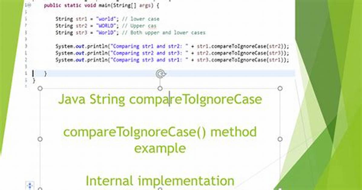 Ignore Case Java