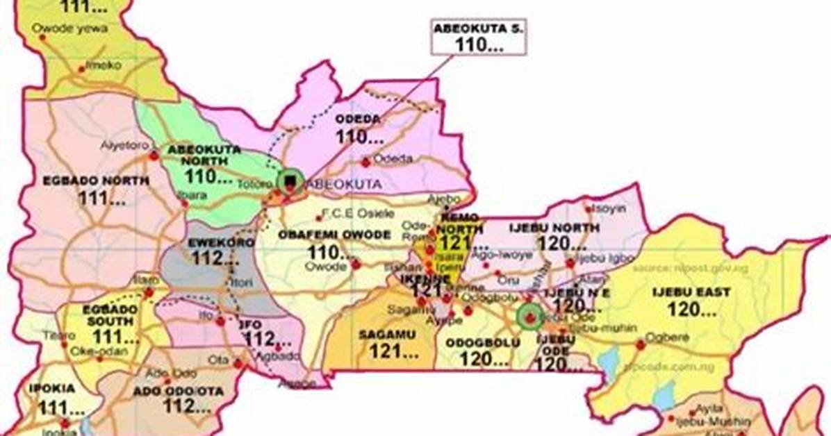 Imeko Afon Postal or Zip Codes (Ogun State)