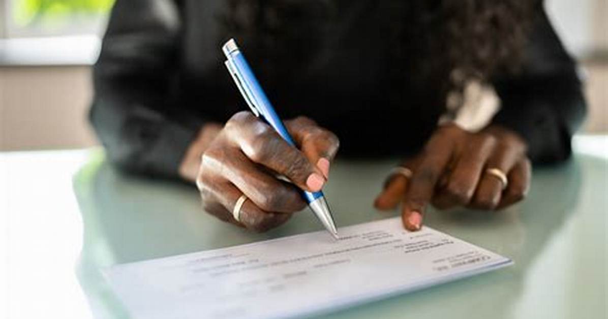 Implement for Signing Checks