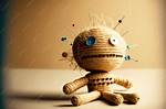 Implement Stuck into a Voodoo Doll