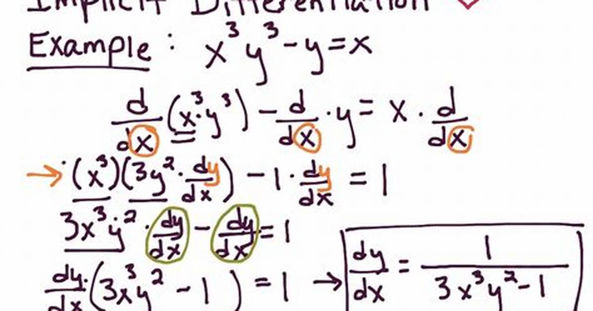 Implicit Derivative with Three Variable