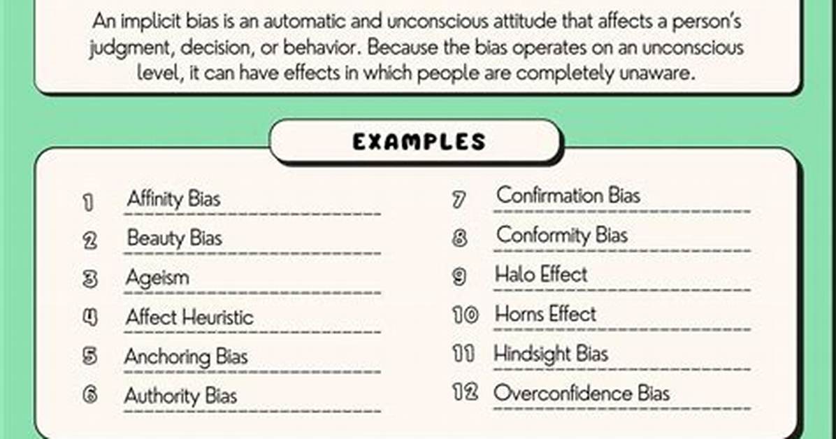 Implicit Prejudice