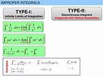 Improper Integrals Type 1