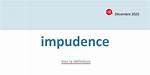 Impudence