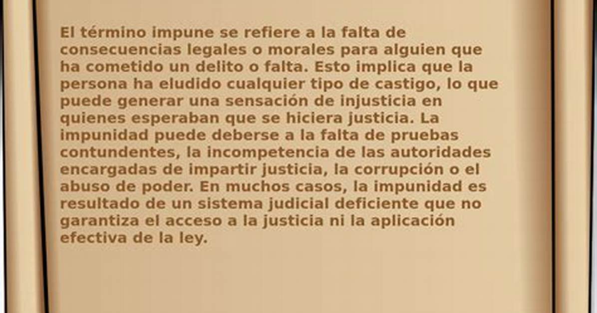 Impune Meaning