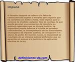 Impune Meaning