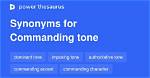In a Commanding Tone?