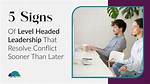 In a Level-Headed Manner?