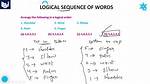 In a Logical Sequence?