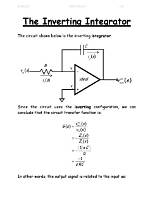 In an Inverting Integrator?