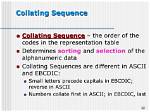 In Computer What Is Collating Sequence?