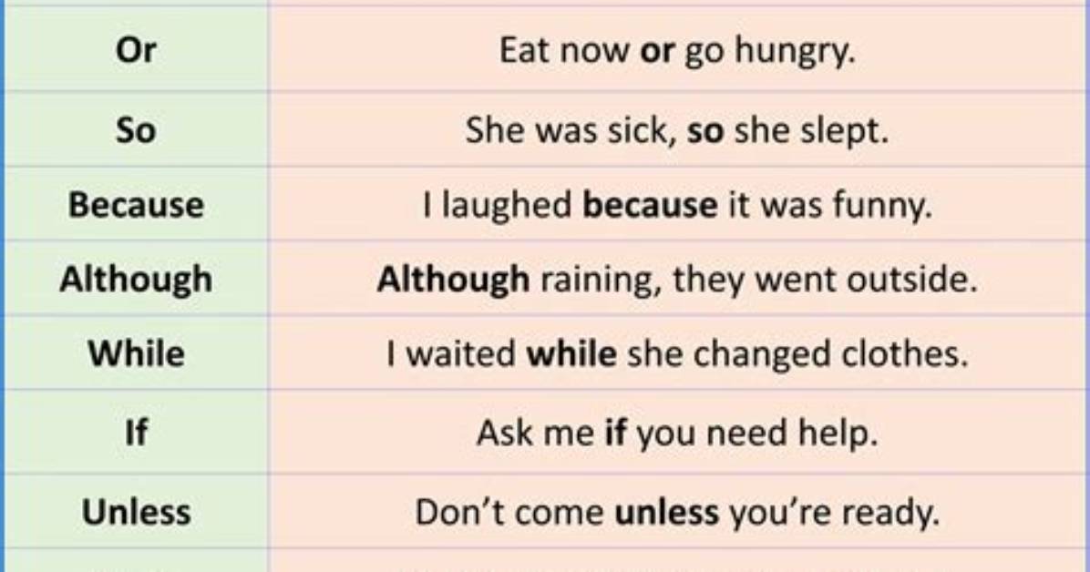 In Conjunction Sentence Example?