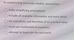 In Constructing Models Economists?