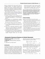 In Dissipative Dynamical Systems?