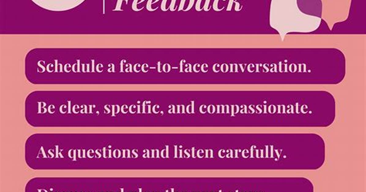 In Giving Constructive Feedback?