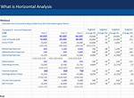 “In Horizontal Analysis