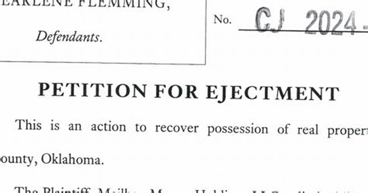 In Law What Is Ejectment?