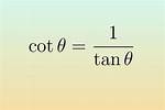 In Maths What Is Cot?