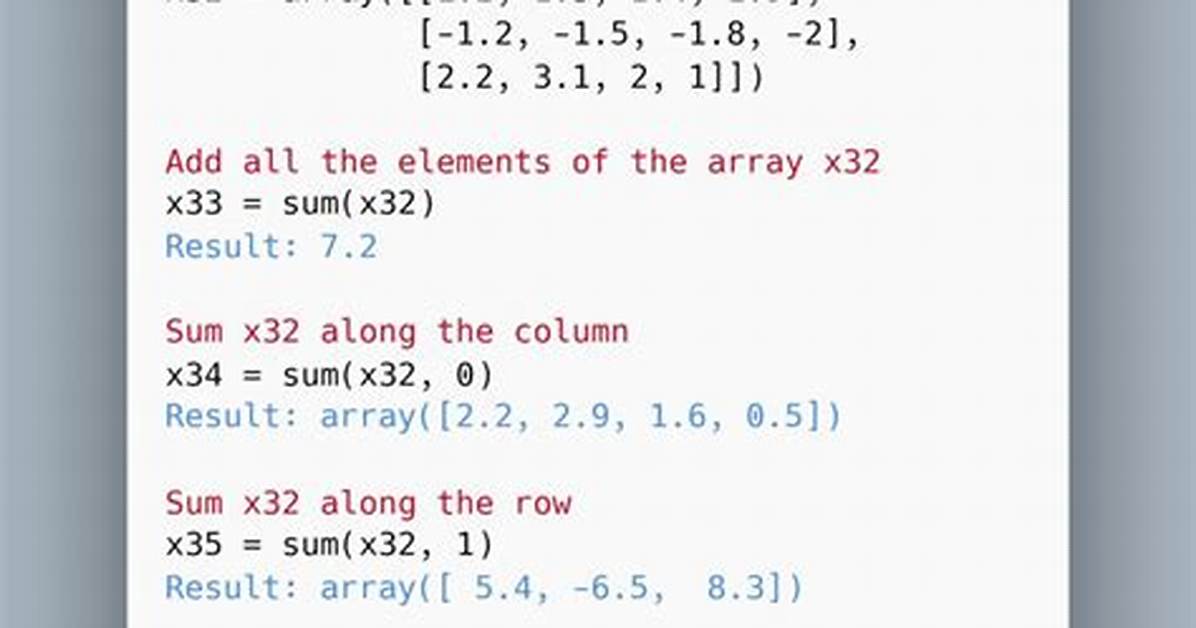 In Numpy. Sum() There Is Parameter Called "Keepdims". What Does It Do?