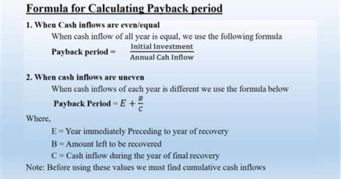 In Payback Period Method?