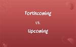 In Press vs Forthcoming?