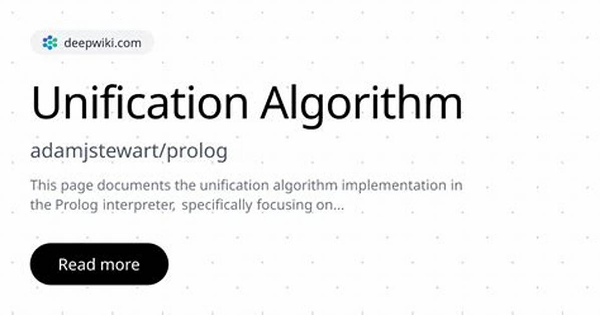 In Prolog Unification Algorithm?
