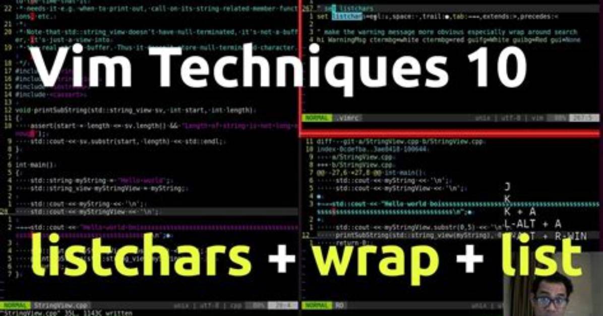 In Vim Line Wrap?
