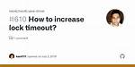 Increase the Lock Timeout with Sqlite, and What Is the Default Values?