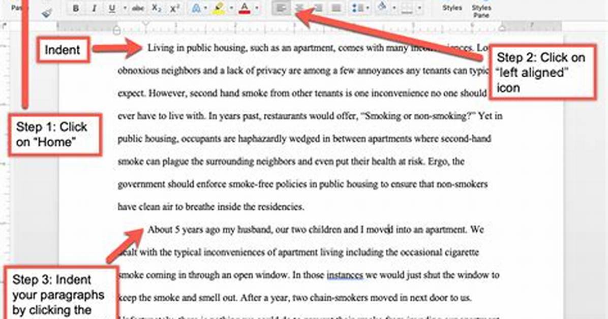 Indented Paragraph