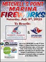 Independence Day Fireworks at Mitchell's Point Marina