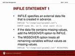 Infile Statement in Sas?