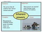 Inherent Powers Examples