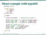 Initialize Typedef Struct
