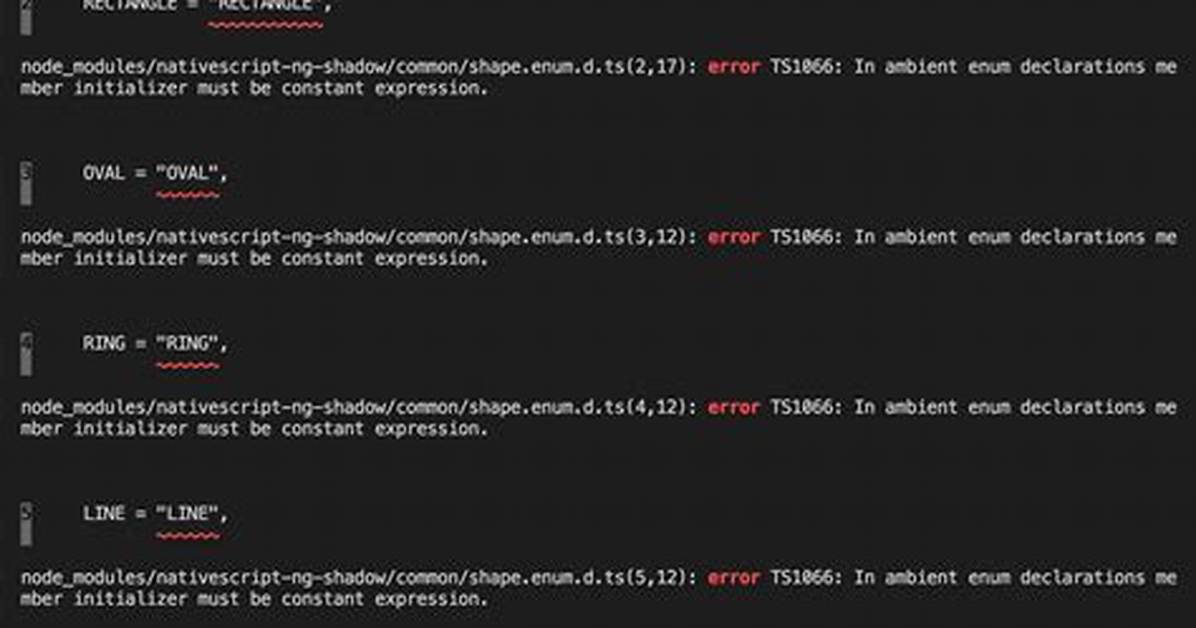 Initializer Must Be Constant