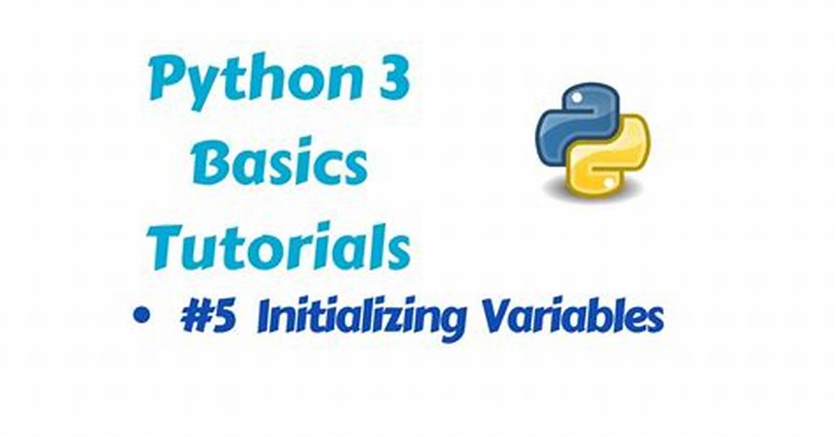 "Initializing" Variables in Python?