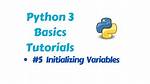 "Initializing" Variables in Python?
