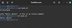Inline Comments for Bash?