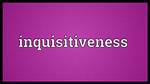 Inquisitiveness Definition