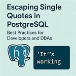 Insert Text with Single Quotes in Postgresql