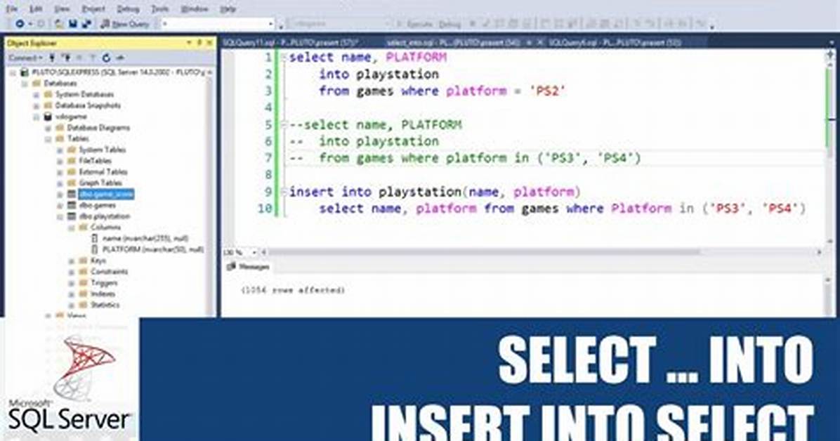 Insert with Select