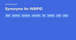 Insipid Synonym