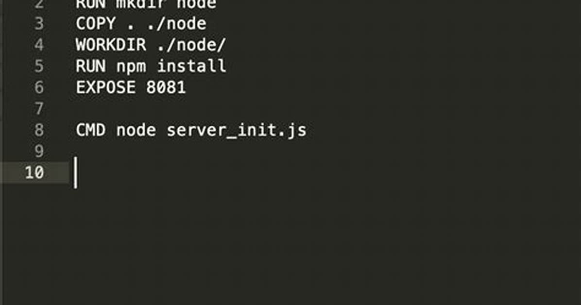 Install Node in Dockerfile?