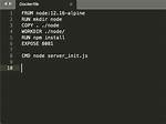 Install Node in Dockerfile?