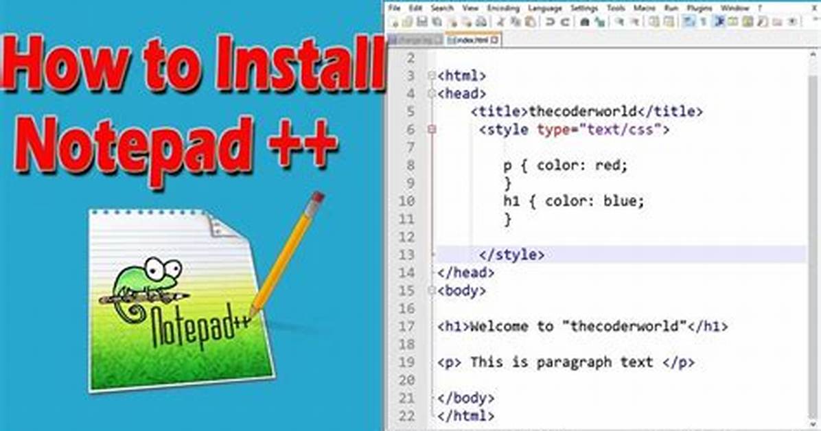 Install Notepad++