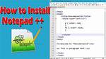 Install Notepad++