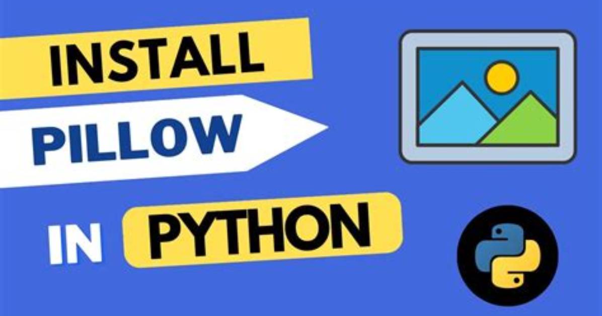Install Pillow for Python 3