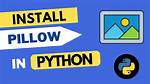 Install Pillow for Python 3