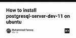 Install Postgresql-Server-Dev on Raspberrypi (Armhf) Running Ubuntu Server 16.04 from Source